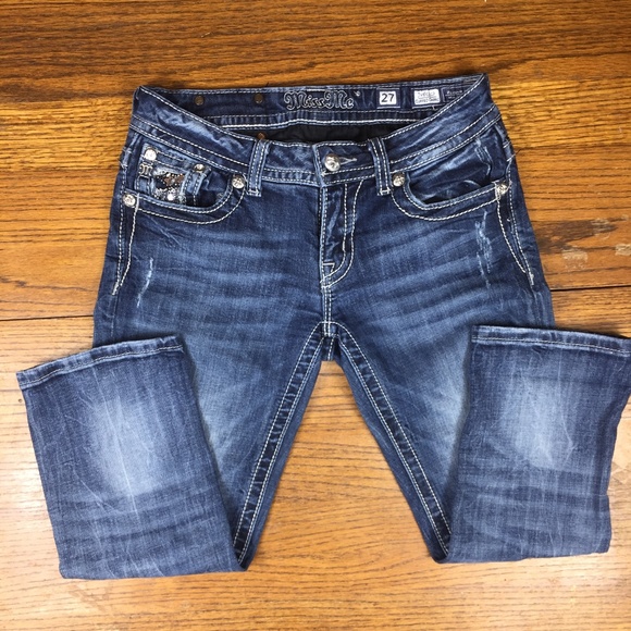 Miss Me Denim - Miss Me Cuffed Capri Jeans Style JY6191P
